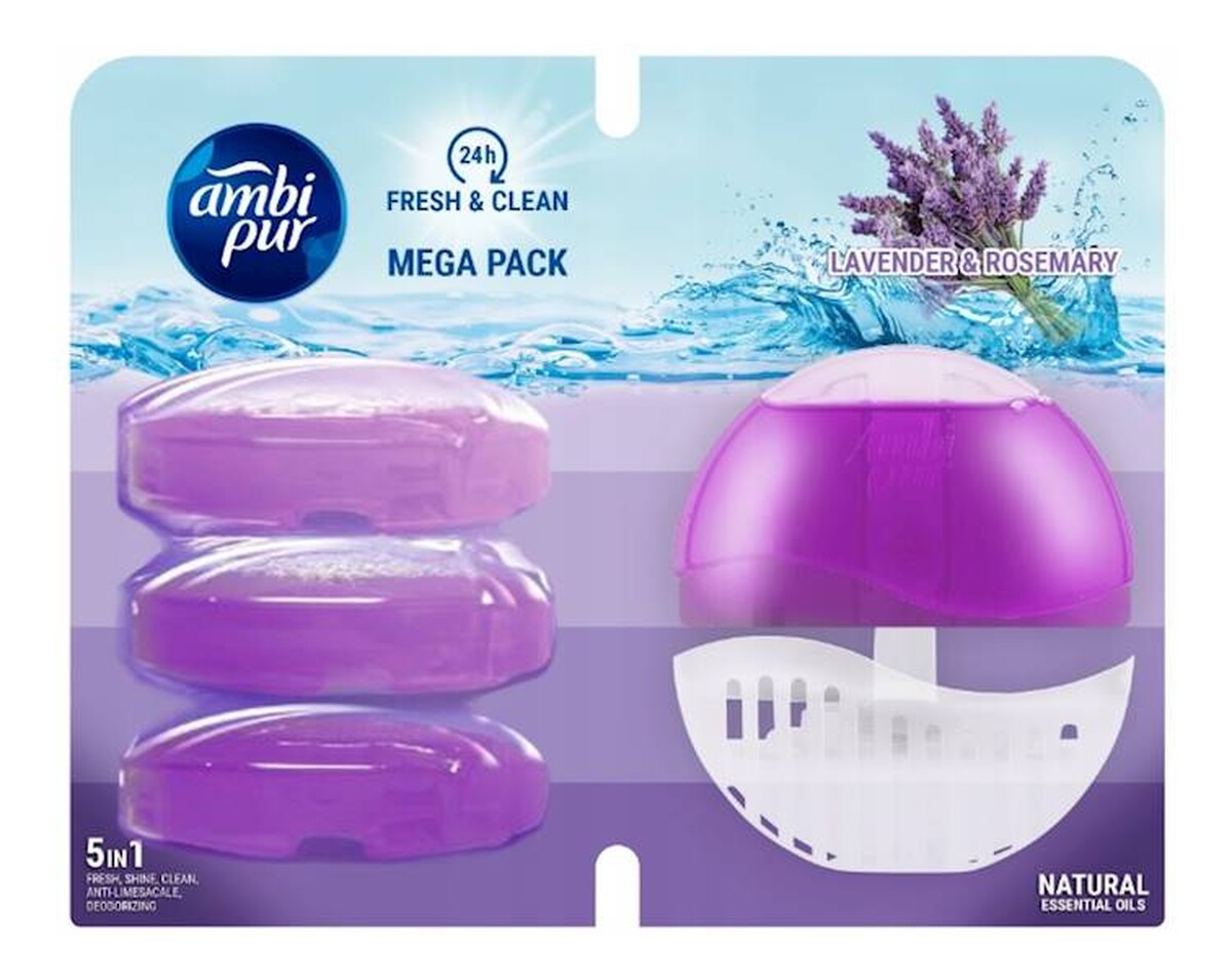 Zawieszka do WC Starter + 3 Wkłady Lavender & Rosemary 3x55ml