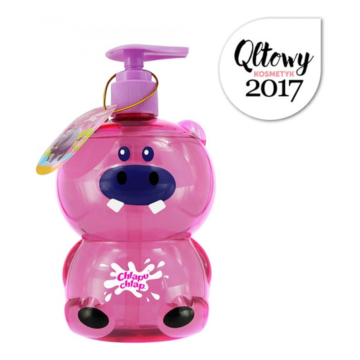 Chlapu Chlap Żel Do Kąpieli O Zapachu Galaretki Truskawkowej Hipopotam 500ml