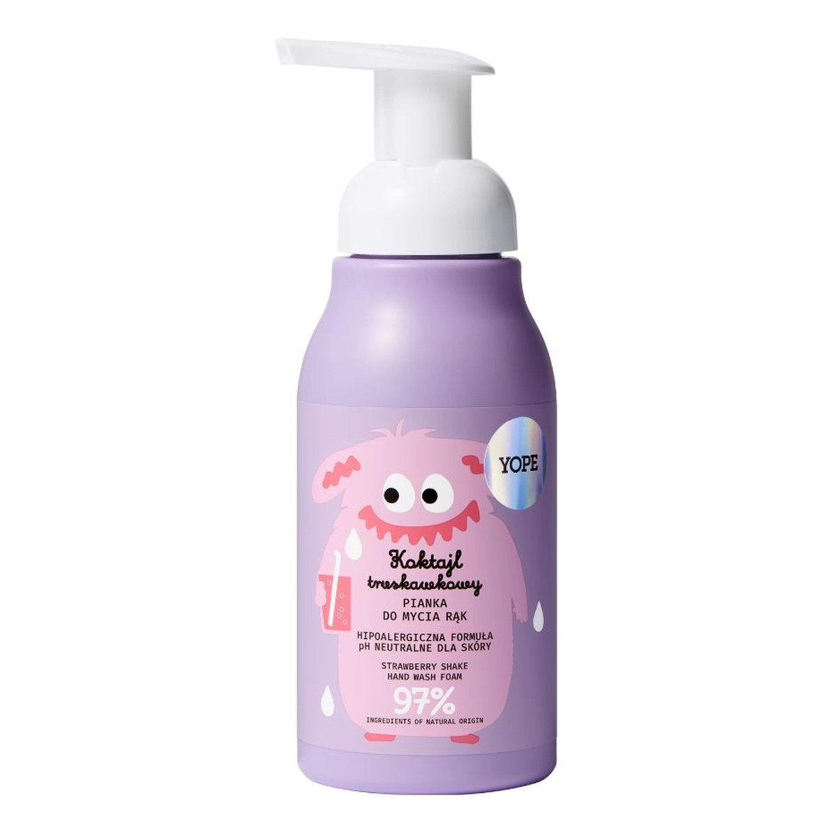 Yope Pianka do mycia rąk dla dzieci Koktajl Truskawkowy 300ml