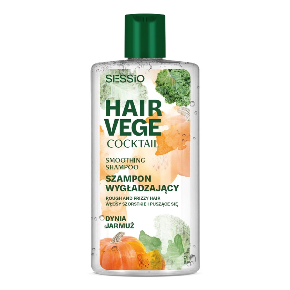 Sessio Hair vege cocktail wygładzający szampon do włosów dynia i jarmuż 300g 300g