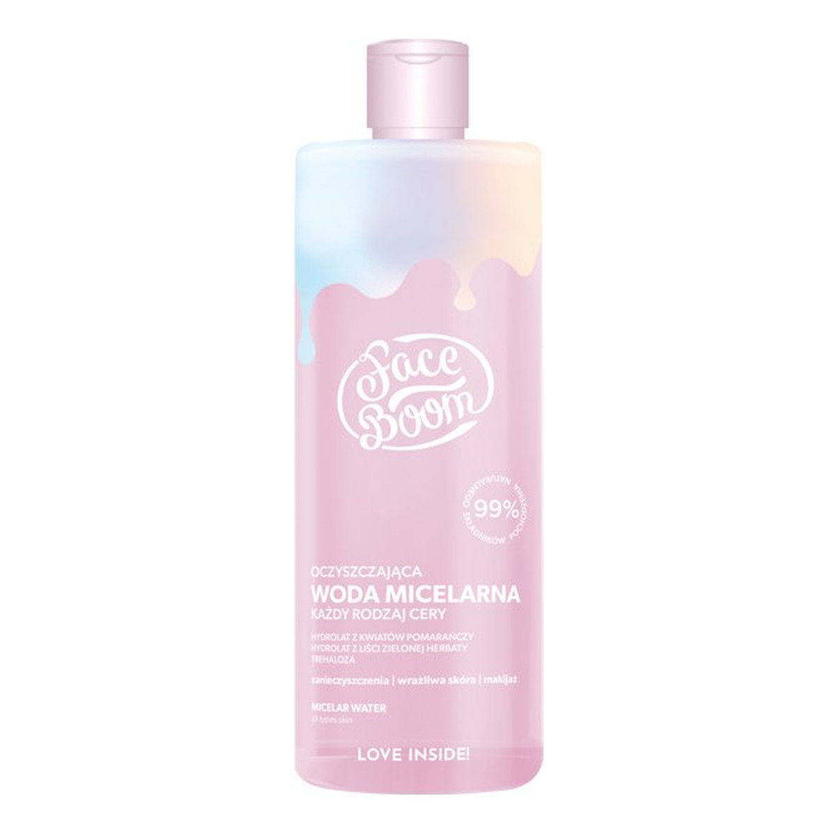 Face Boom Micellar Water Oczyszczająca woda micelarna do każdego rodzaju skóry 500ml