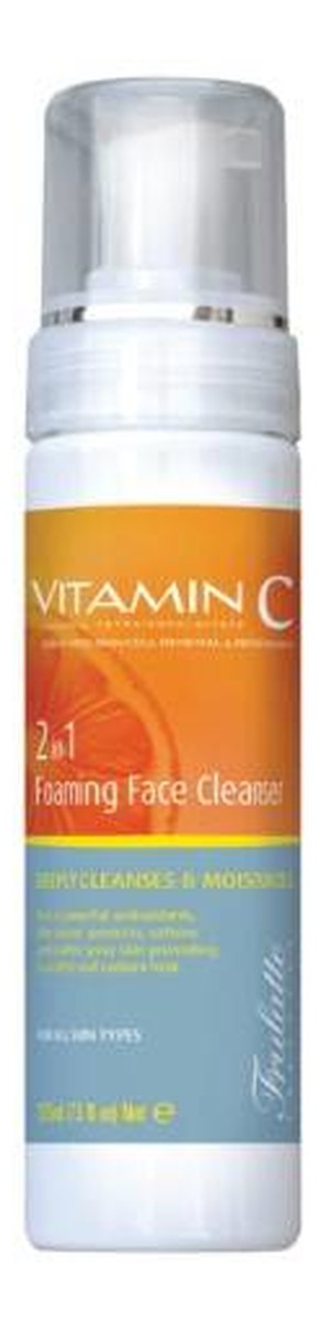 Vitamin c 2 in 1 foaming face cleanser pianka oczyszczająca z witaminą c