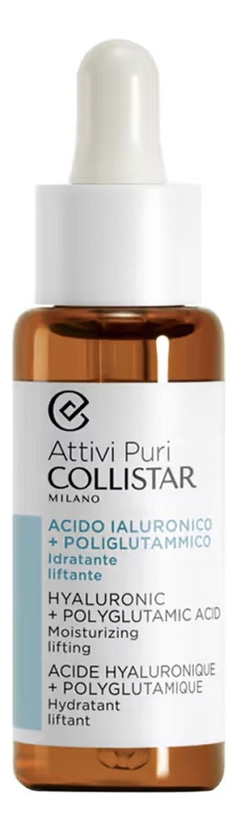 Attivi puri hyaluronic + polyglutamic acid moisturizing lifting liftingujące serum do twarzy z kwasem hialuronowym i kwasem poliglutaminowym