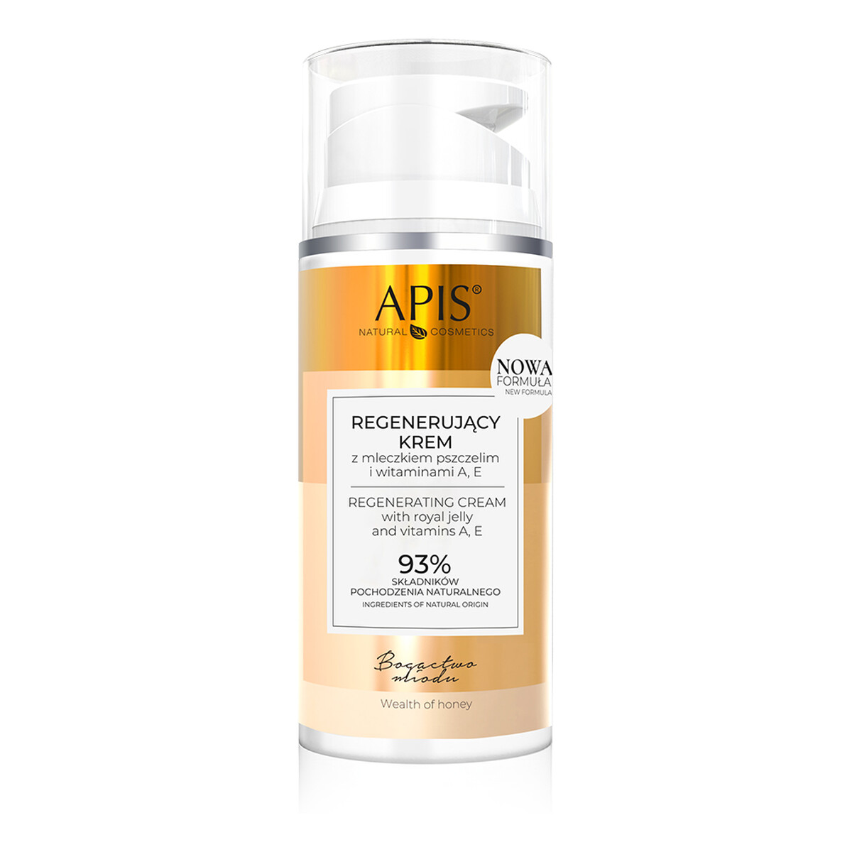 Apis Bogactwo Miodu Regenerujący krem z mleczkiem pszczelimi witaminami A,E 100ml