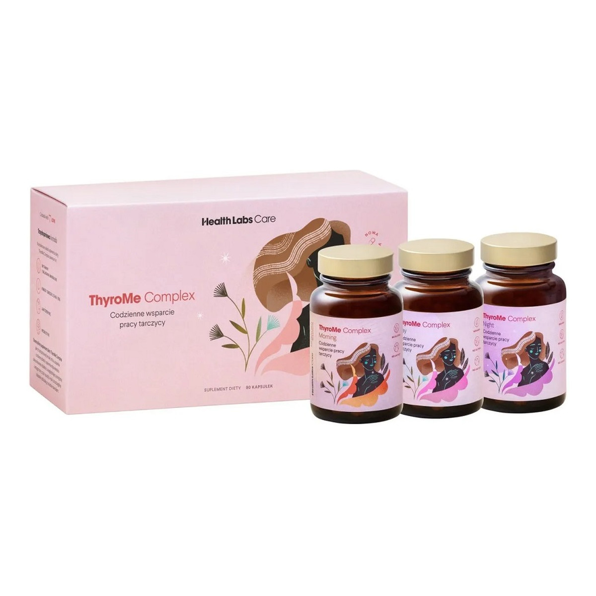 HealthLabs Thyrome complex codzienne wsparcie pracy tarczycy suplement diety 90 kapsułek