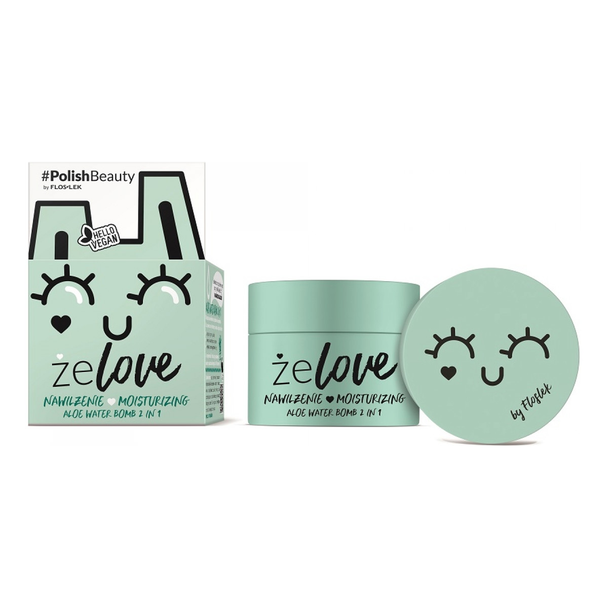 FlosLek ŻELove Water Bomb 2w1 Aloe Żel do pielęgnacji twarzy z aloesem