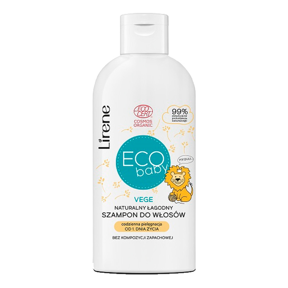 Lirene Eco Baby Vege Naturalny łagodny szampon do włosów dla dzieci 250ml
