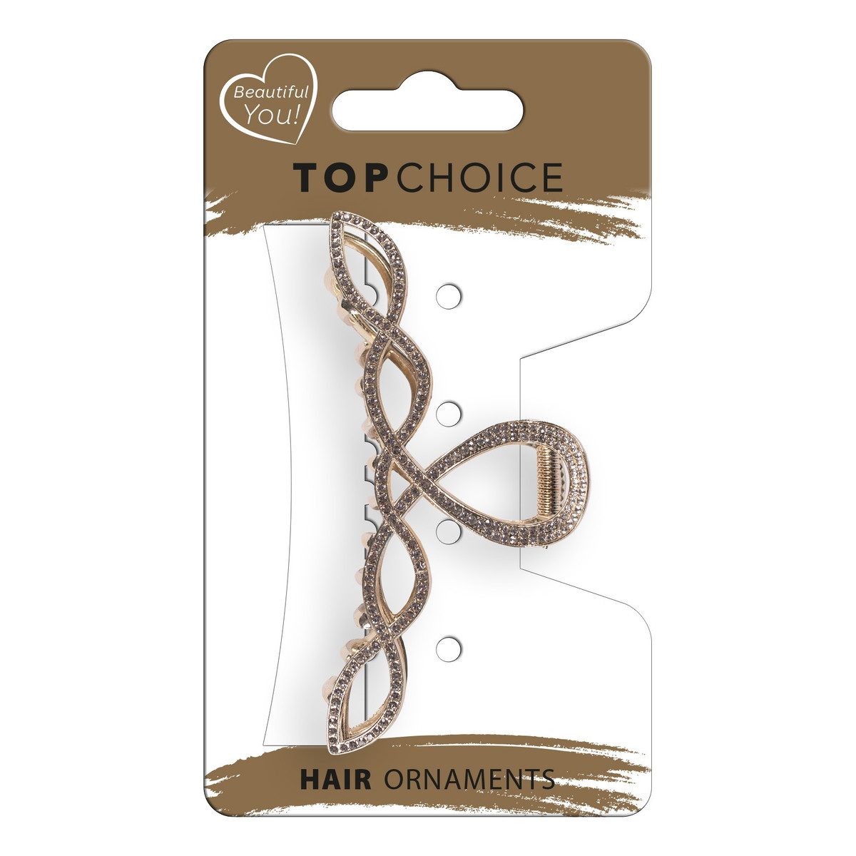 Top Choice Klamra do włosów-l gold