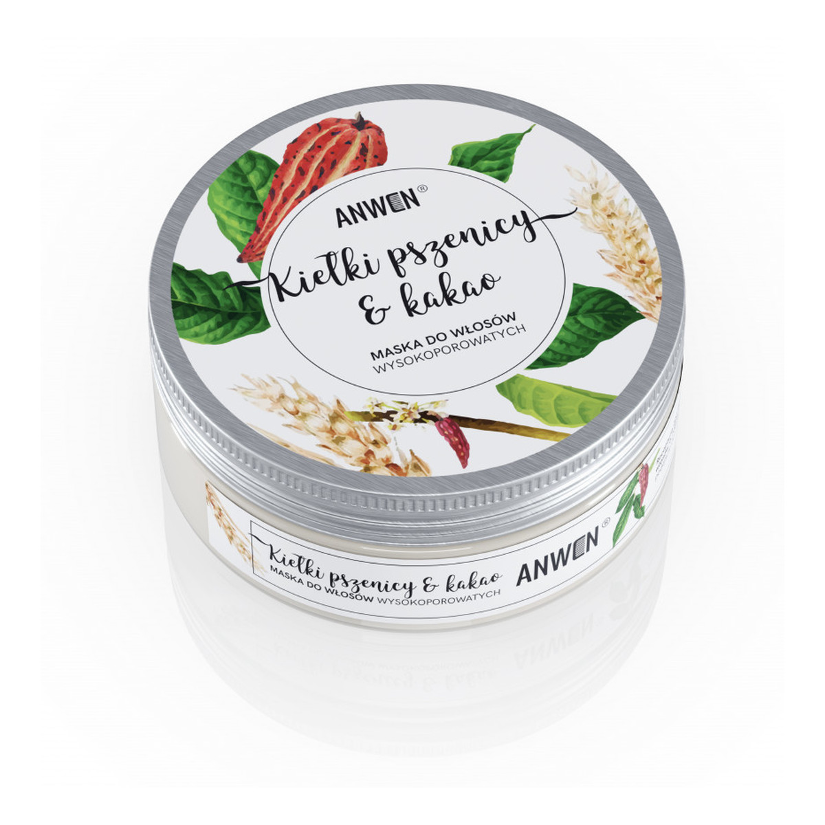 Anwen Kiełki Pszenicy i Kakao Maska Do Włosów Wysokoporowatych 200ml