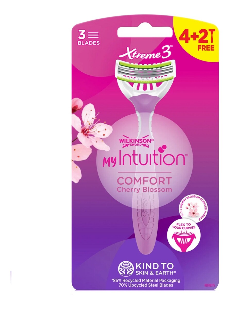 My intuition xtreme 3 comfort cherry blossom jednorazowe maszynki do golenia dla kobiet 6szt