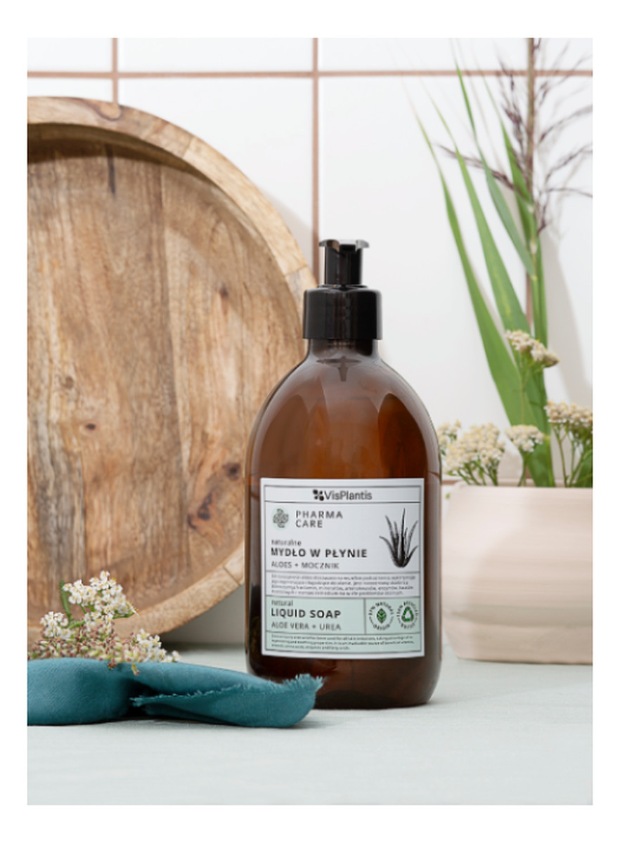 Naturalne mydło w płynie Aloes + Mocznik
