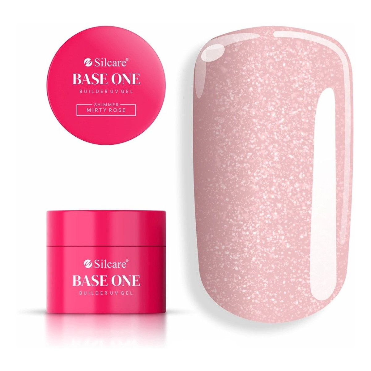 Silcare Base One Shimmer Misty Rose Żel budujący do paznokci 15g