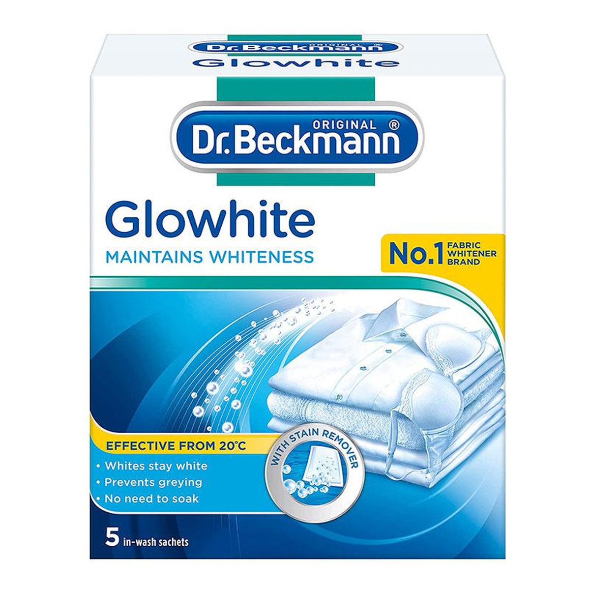 Dr. Beckmann Glowhite Wybielacz Do Tkanin 5x40g 40g