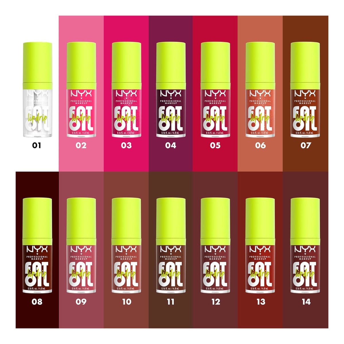 NYX Professional MakeUp Fat Oil Lip Drip Olejek do ust 4.8ml