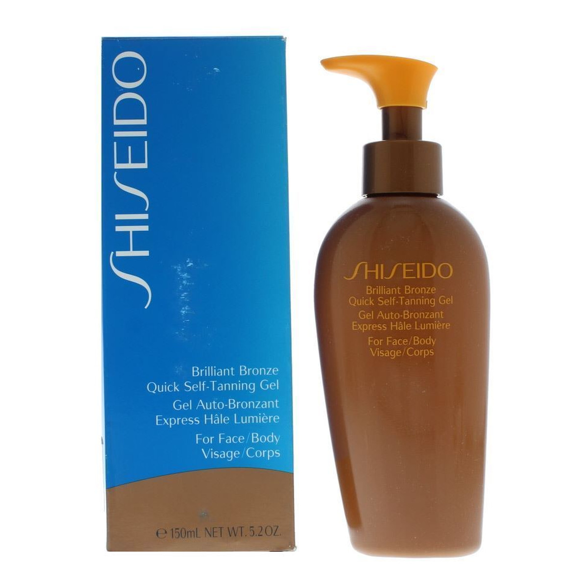 Shiseido Brilliant Bronze samoopalacz do twarzy i ciała w żelu 150ml