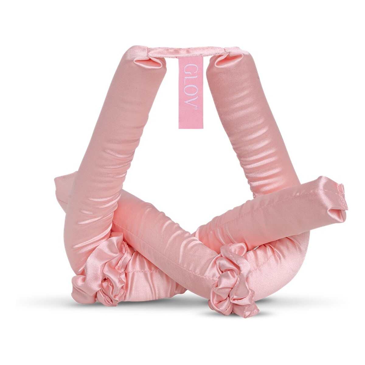 Glov Satin coolcurl innowacyjna lokówka do kręcenia włosów bez użycia ciepła + frotki 2szt pink