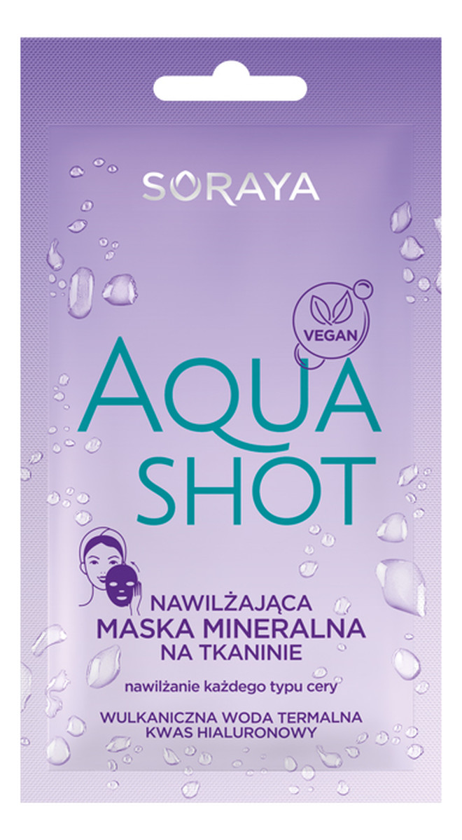 Aqua Shot Nawilżająca Maska Mineralna w Płachcie