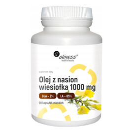 Aliness_olej z nasion wiesiołka 9%/70% 1000mg suplement diety 90 kapsułek