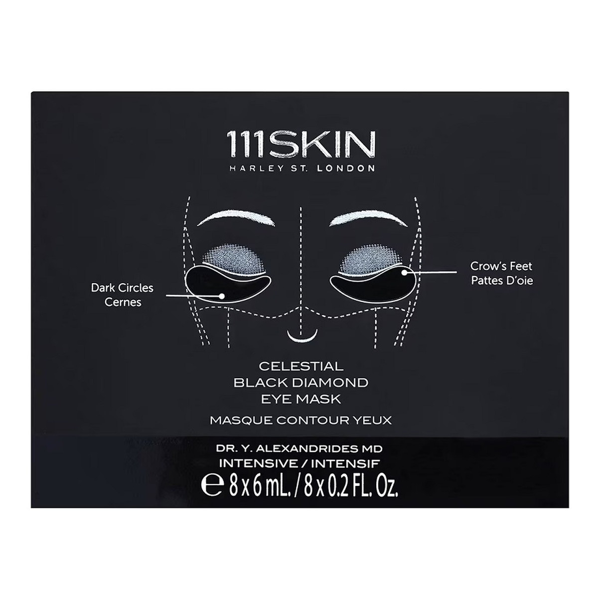 111Skin Celestial black diamond eye mask maska pod oczy 8x6ml 48ml