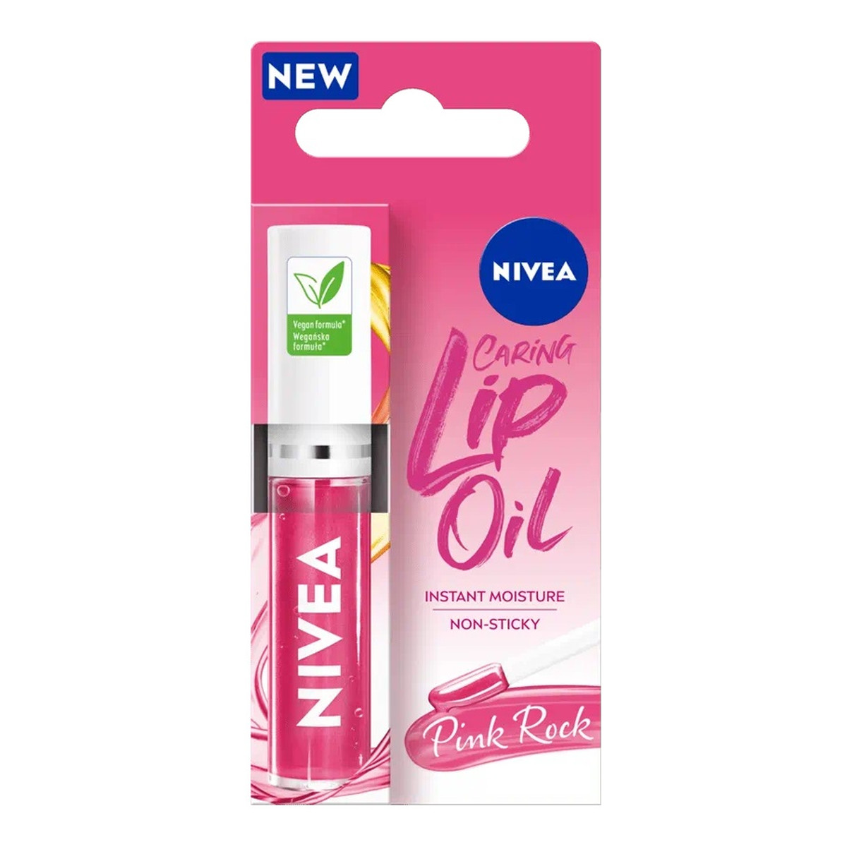 Nivea Caring Lip Oil pielęgnujący Olejek do ust pink rock 5.5ml