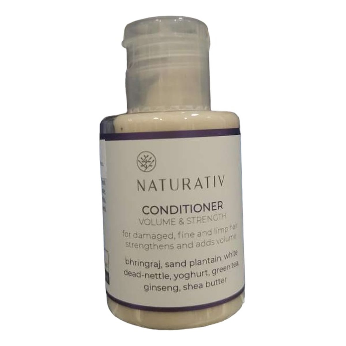 Naturativ Conditioner volume & strenght mini odżywka do włosów zniszczonych i cienkich 45ml