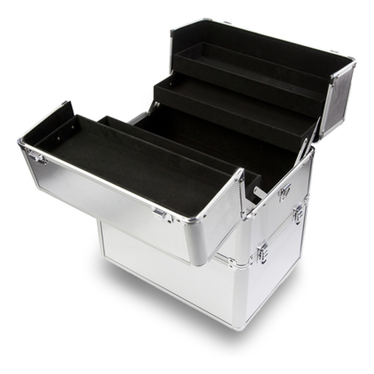 NeoNail Kuferek Kosmetyczny Profesjonalny Srebrny