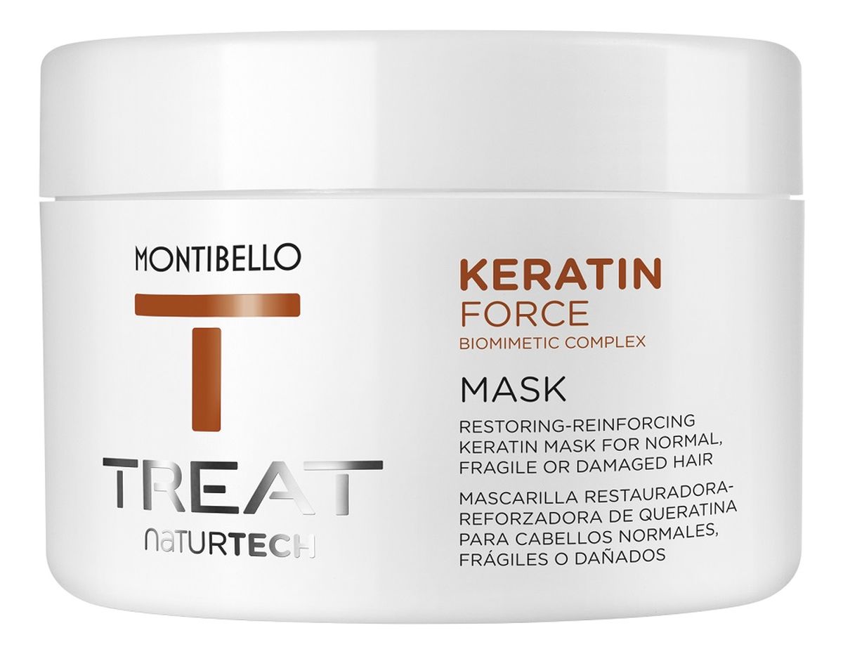 Treat naturtech keratin force mask wzmacniająca maska do włosów z keratyną