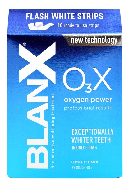 O3X Oxygen Power paski wybielające zęby z aktywnym tlenem 10szt.