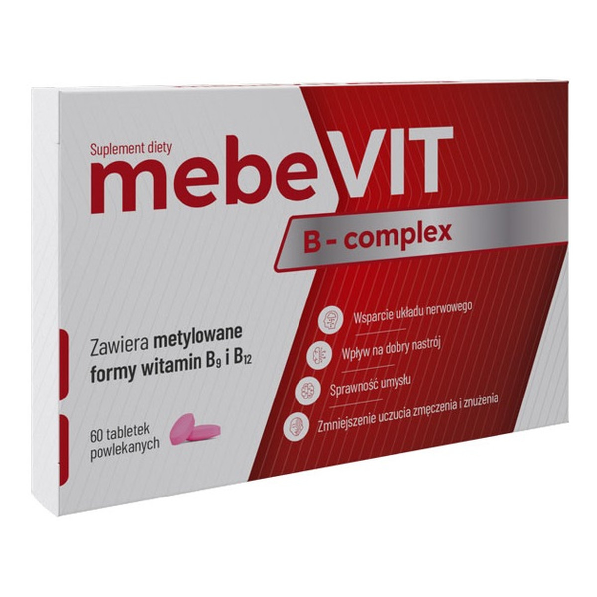 MebeVIT B-complex suplement diety 60 tabletek powlekanych