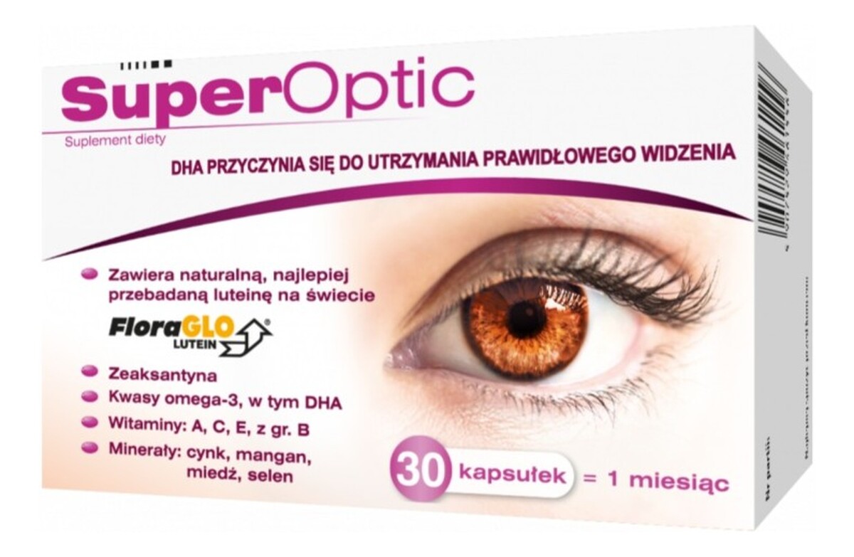 Suplement diety ze składnikami wspierającymi prawidłowe widzenie 30 kapsułek