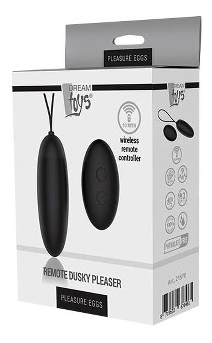 Pleasure eggs remote dusky pleaser jajeczko z pilotem black