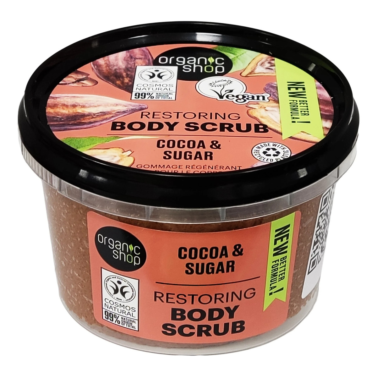 Organic Shop Belgijska Czekolada Organiczny Scrub Do Ciała 250ml
