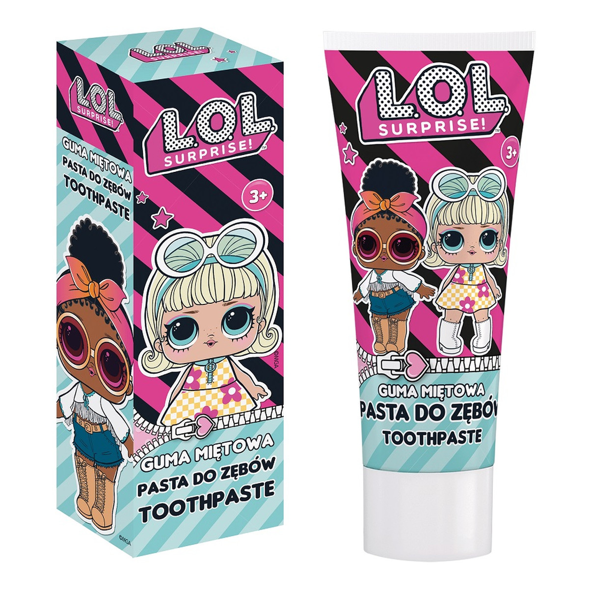 Lol Surprise Toothpaste 3+ pasta do zębów dla dzieci guma miętowa 75ml