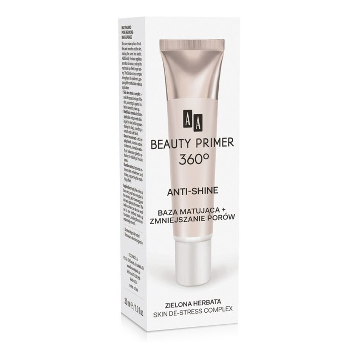 AA Beauty Primer Skin De-Stress Complex matująca zmniejszająca pory 30ml