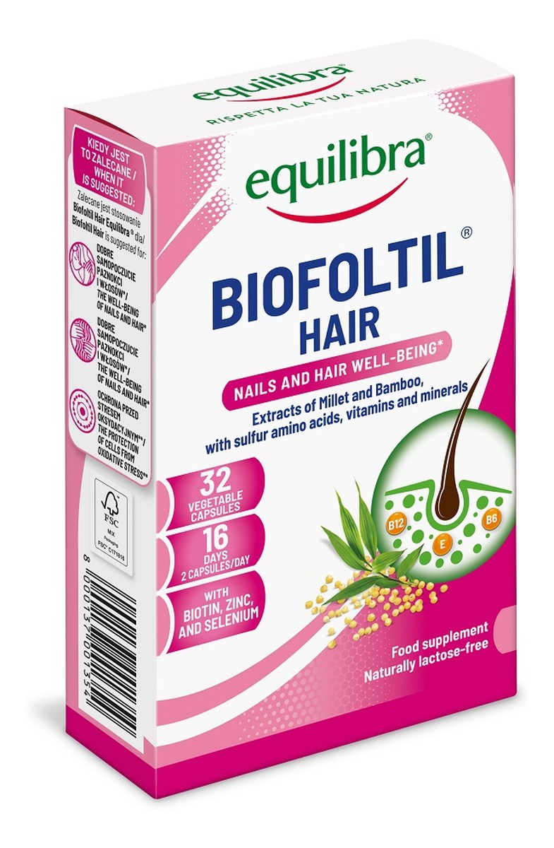 Biofoltil hair suplement diety 32 kapsułki