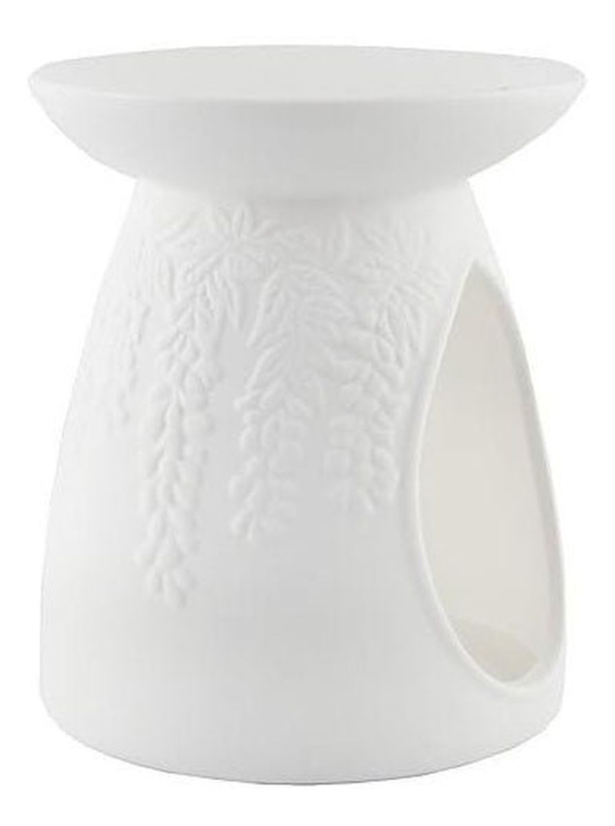 Ceramiczny kominek do wosków biały