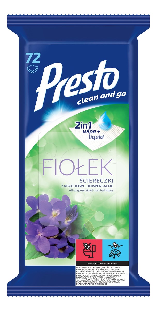 Ściereczki Fiołek uniwersalne 72szt