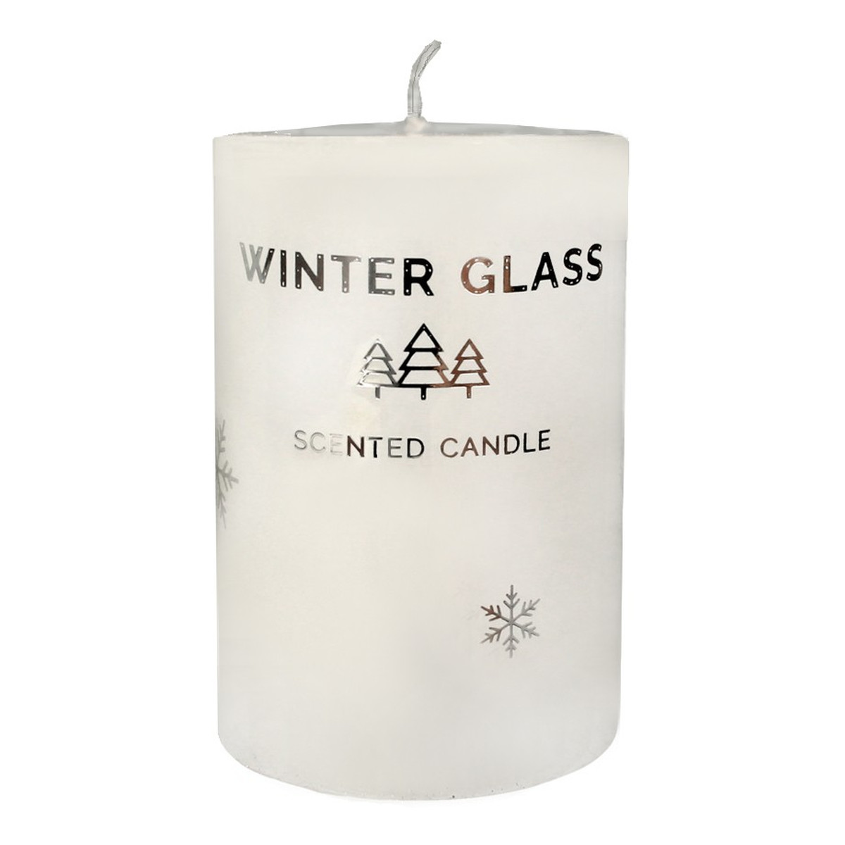 Artman Candles Świeca zapachowa Winter Glass biała - walec mały
