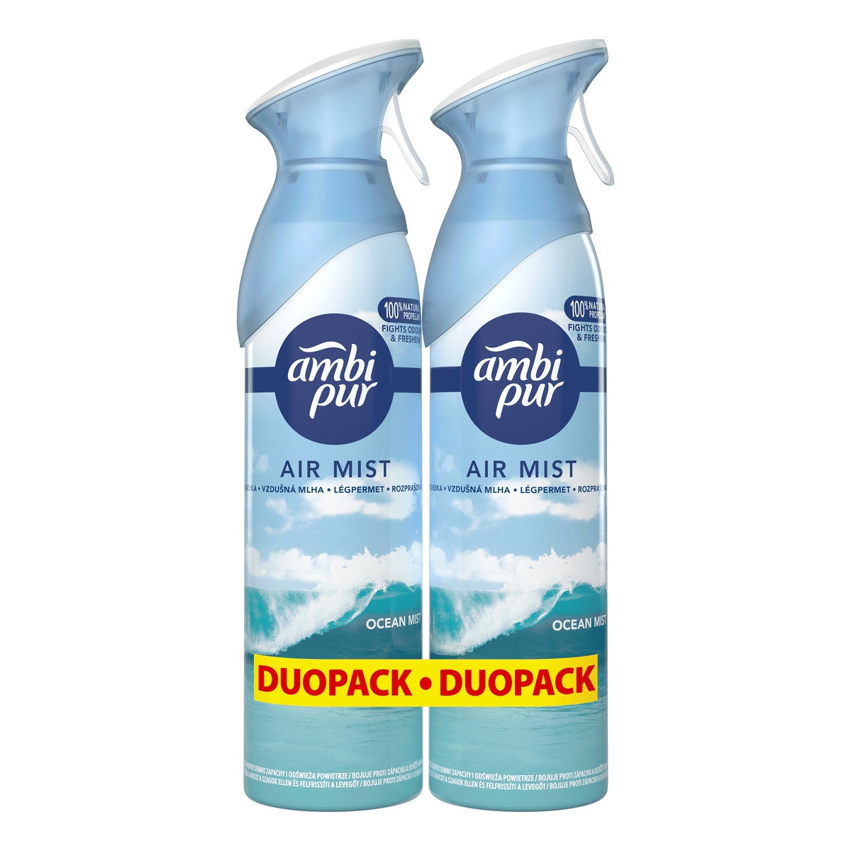 Ambi Pur Odświeżacz powietrza Ocean Mist 2 x 185ml