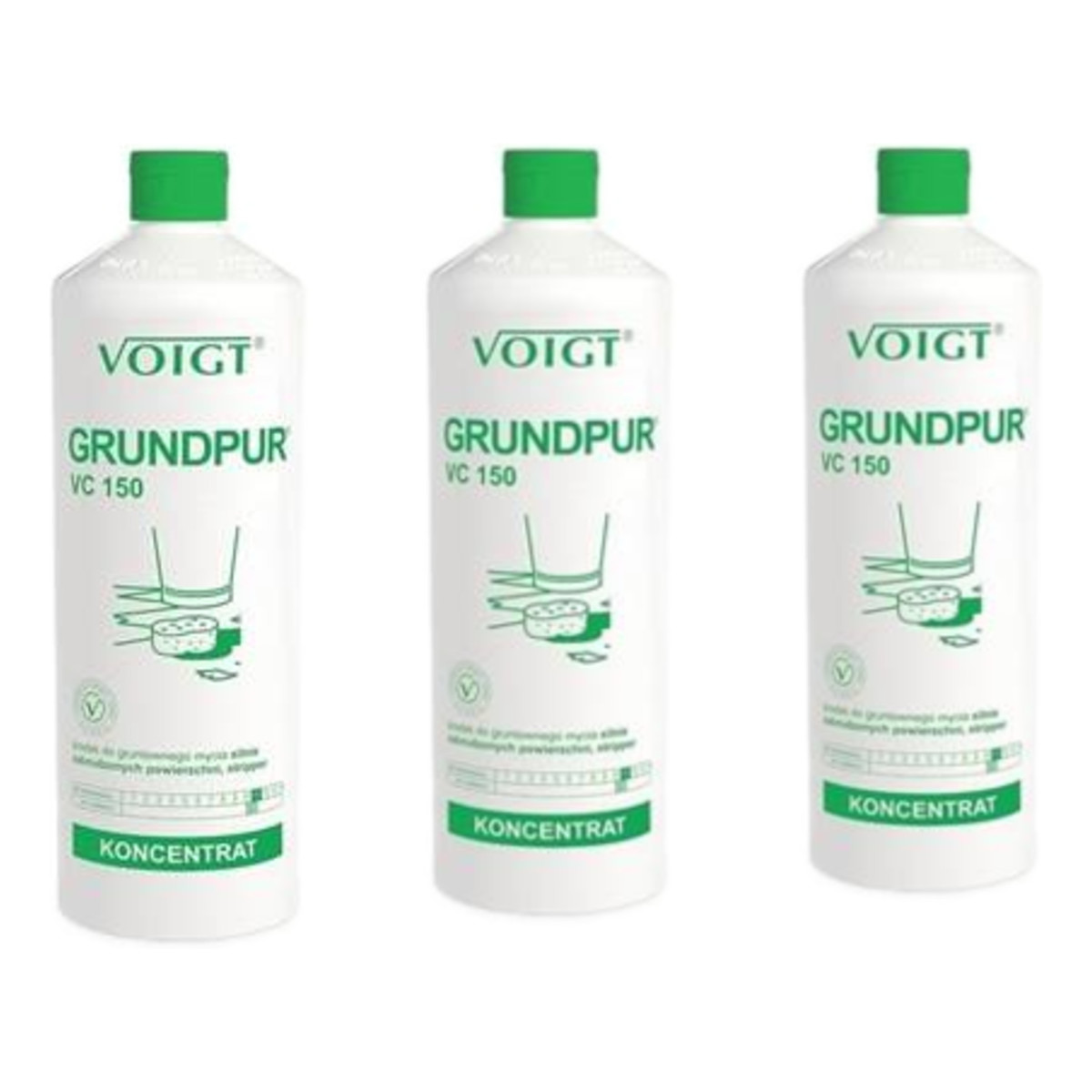 Voigt Grundpur Środek Do Gruntownego Mycia Silnie Zabrudzonych Powierzchni VC150 3x1L