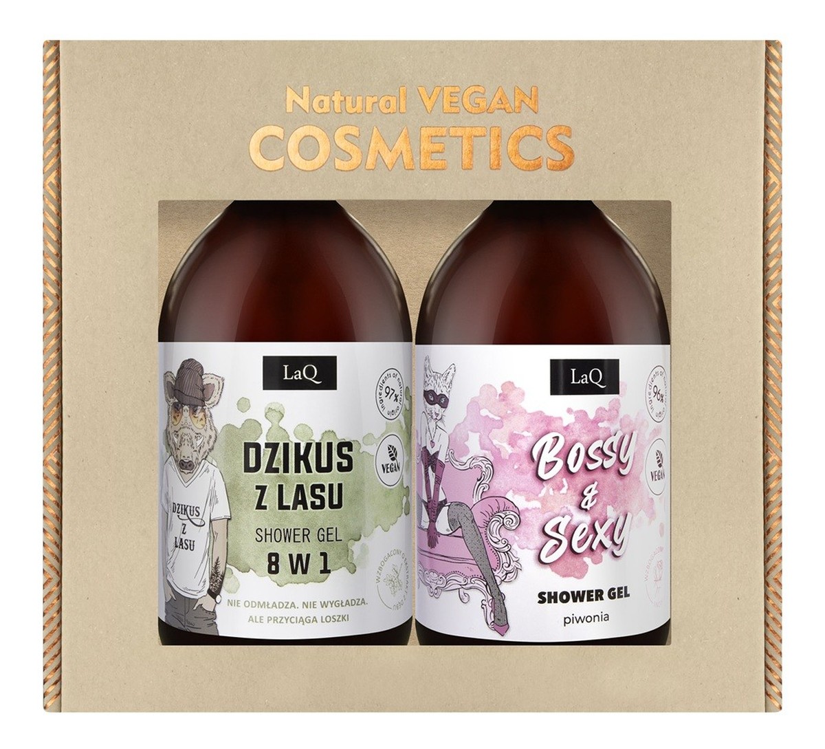 Zestaw bossy sexy żel pod prysznic 500ml + dzikus z lasu żel pod prysznic 500ml