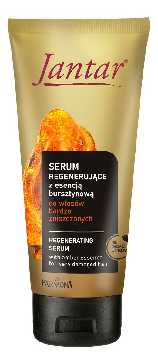 serum regenerujące z esencją bursztynową do włosów bardzo zniszczonych 100 ml