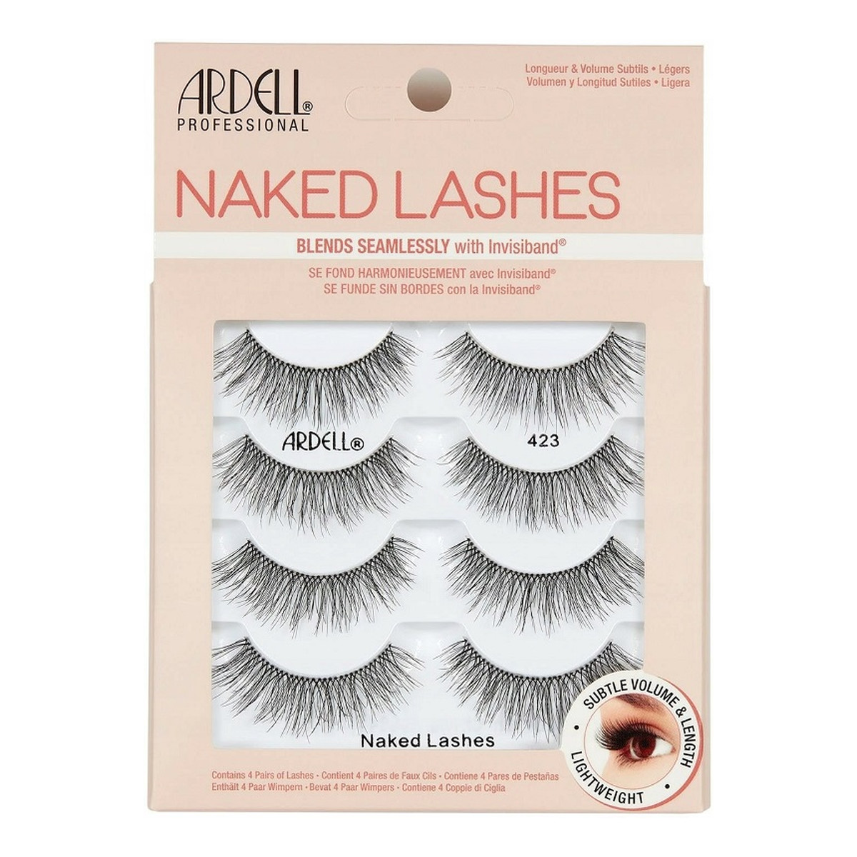 Ardell Naked lashes multipack sztuczne rzęsy na pasku 423 black