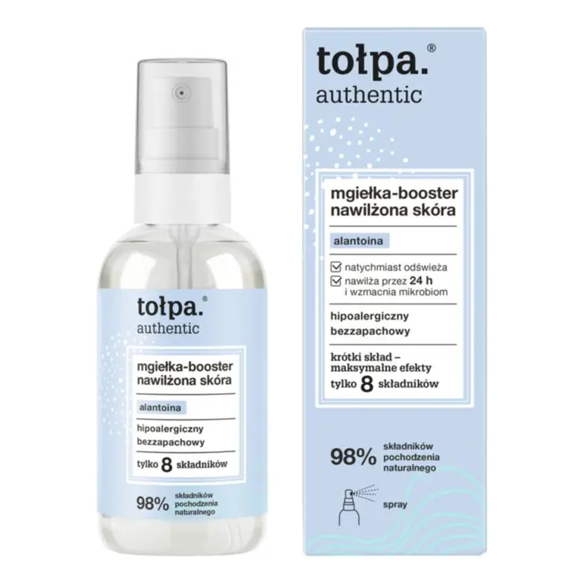 Tołpa Authentic Mgiełka-booster nawilżona skóra 75ml